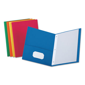 Universal® Two-pocket Portfolios With Tang Fasteners, 0.5" Capacity, 11 X 8.5, Assorted, 25-box freeshipping - TVN Wholesale